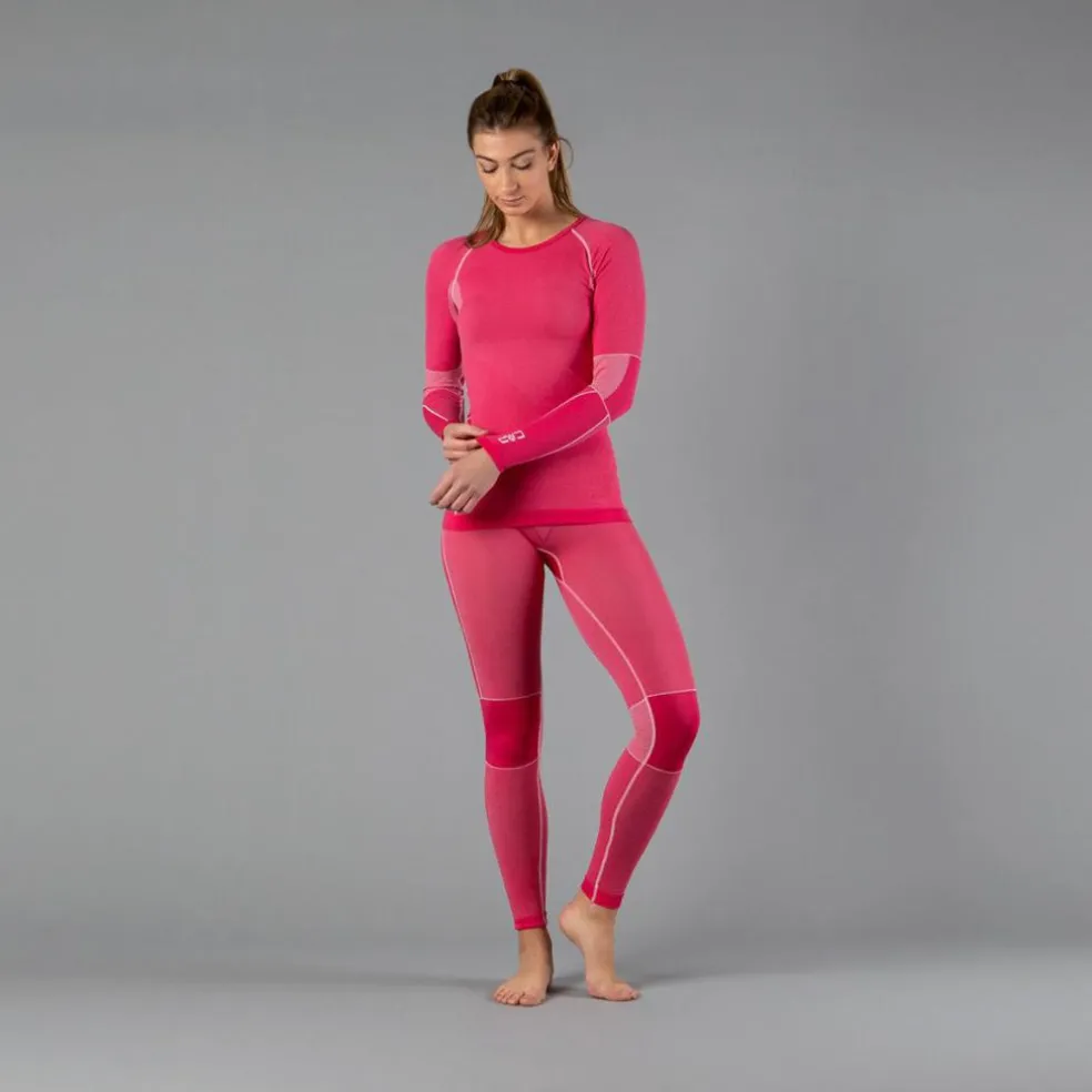Base Layer senza cuciture Girocollo