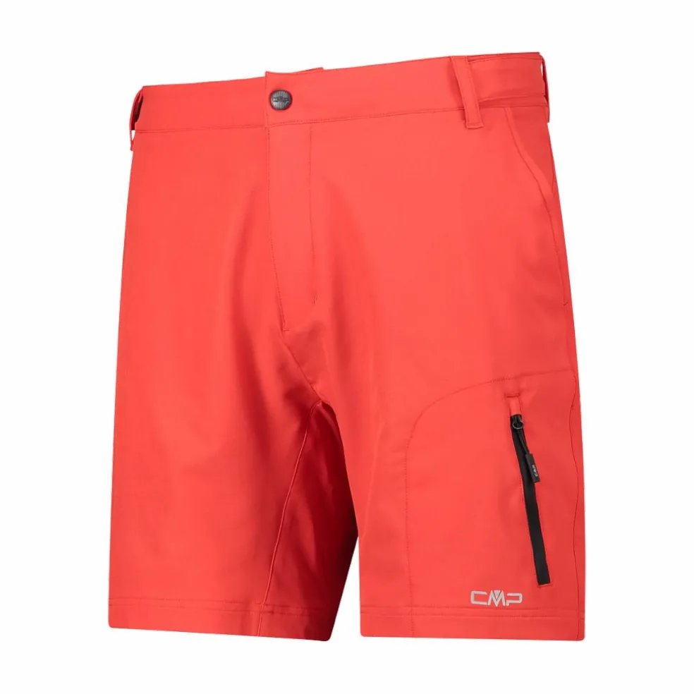 Bermuda con pantaloncino interno staccabile con fondello bike
