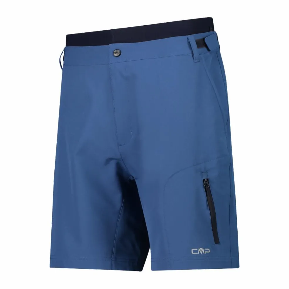 Bermuda con pantaloncino interno staccabile con fondello bike