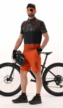 Bermuda con pantaloncino interno staccabile con fondello bike