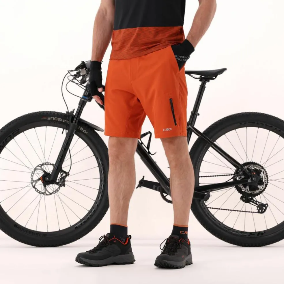 Bermuda con pantaloncino interno staccabile con fondello bike