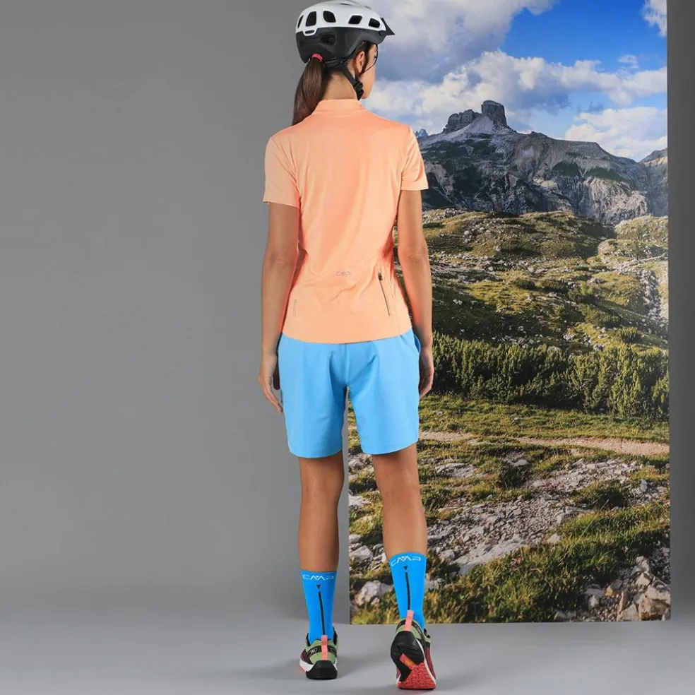 Bermuda Free Bike da donna con underwear in mesh