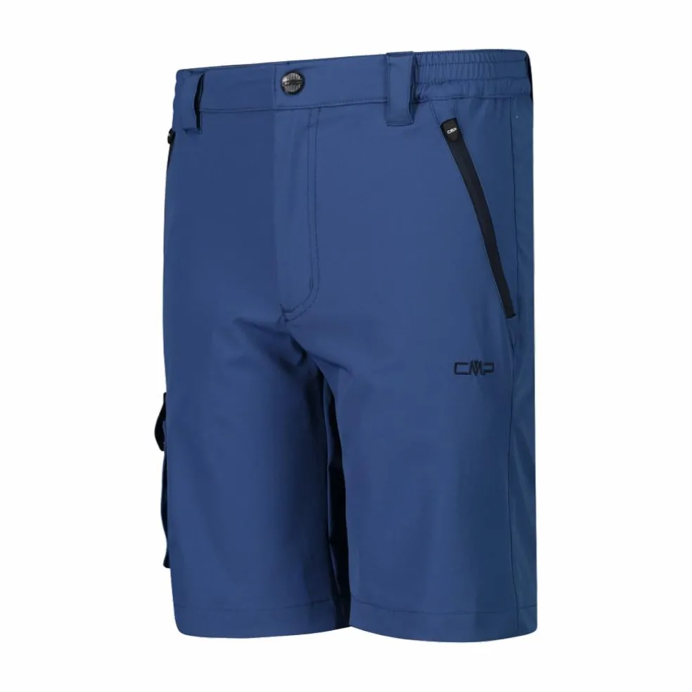 Bermuda stretch cargo con tasconi laterali da bambino