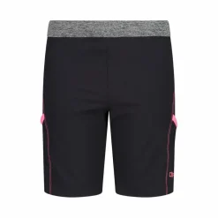 Bermuda trekking in poliestere leggero stretch da bambina
