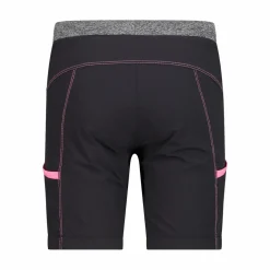 Bermuda trekking in poliestere leggero stretch da bambina