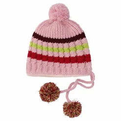 Berretto in maglia da bambino con pon pon