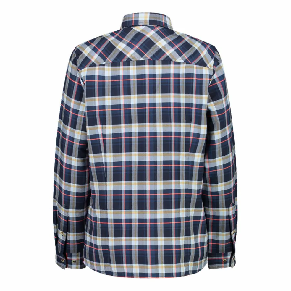 Camicia a manica lunga da donna in poliestere riciclato