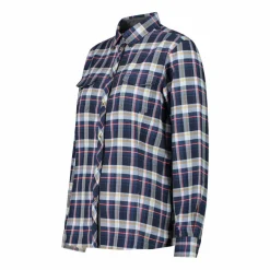 Camicia a manica lunga da donna in poliestere riciclato