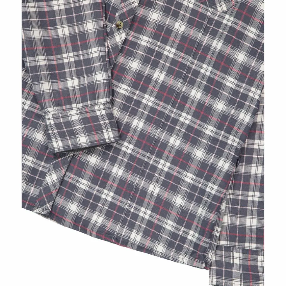 Camicia a manica lunga da donna in poliestere riciclato