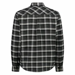 Camicia a manica lunga da uomo in poliestere riciclato
