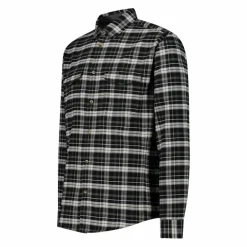 Camicia a manica lunga da uomo in poliestere riciclato