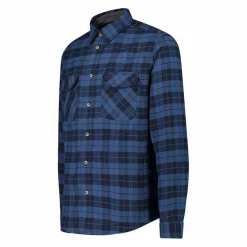 Camicia a manica lunga da uomo in poliestere riciclato
