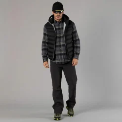 Camicia a manica lunga da uomo in poliestere riciclato