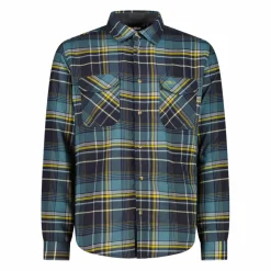 Camicia a manica lunga da uomo in poliestere riciclato