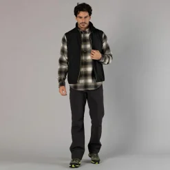 Camicia a manica lunga da uomo in poliestere riciclato