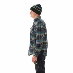 Camicia a manica lunga da uomo in poliestere riciclato