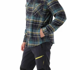 Camicia a manica lunga da uomo in poliestere riciclato