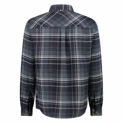 Camicia a manica lunga da uomo in poliestere riciclato
