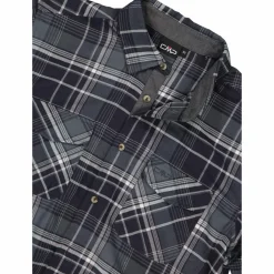 Camicia a manica lunga da uomo in poliestere riciclato