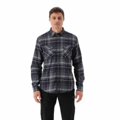 Camicia a manica lunga da uomo in poliestere riciclato