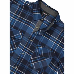 Camicia a manica lunga da uomo in poliestere riciclato