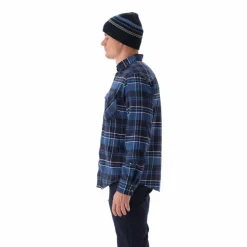 Camicia a manica lunga da uomo in poliestere riciclato