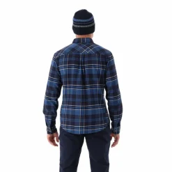 Camicia a manica lunga da uomo in poliestere riciclato