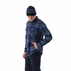 Camicia a manica lunga da uomo in poliestere riciclato