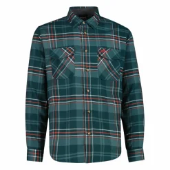 Camicia a manica lunga da uomo in poliestere riciclato