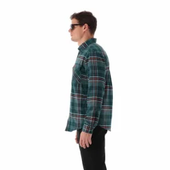 Camicia a manica lunga da uomo in poliestere riciclato