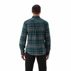 Camicia a manica lunga da uomo in poliestere riciclato
