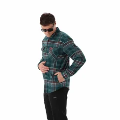 Camicia a manica lunga da uomo in poliestere riciclato