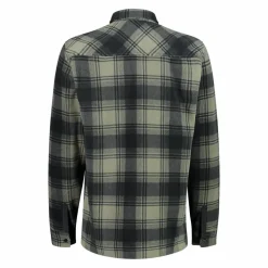 Camicia a manica lunga in pile stampato da uomo