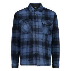 Camicia a manica lunga in pile stampato da uomo