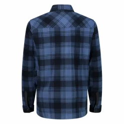 Camicia a manica lunga in pile stampato da uomo