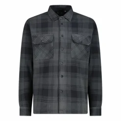 Camicia a manica lunga in pile stampato da uomo