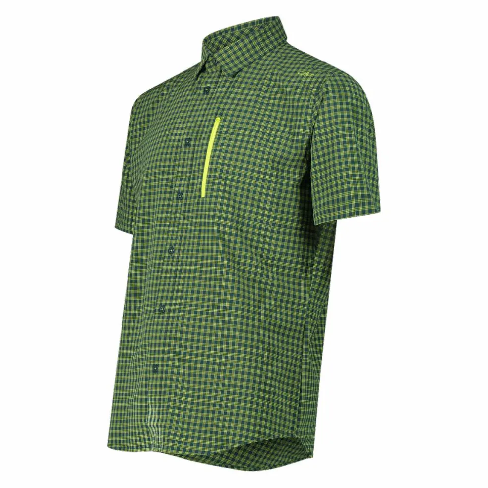 Camicia a maniche corte con taschino da Uomo