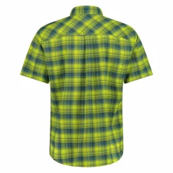 Camicia a maniche corte con fantasia Check da Uomo