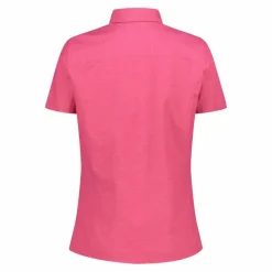 Camicia da donna a maniche corte in misto cotone