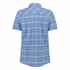 Camicia da donna a maniche corte con fantasia a quadri