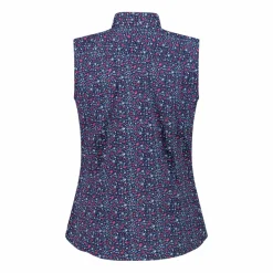 Camicia da donna senza maniche con fantasia floreale