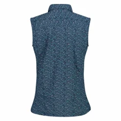 Camicia da donna senza maniche con fantasia floreale