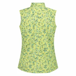 Camicia da donna senza maniche con fantasia floreale