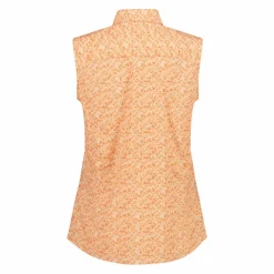Camicia da donna senza maniche con fantasia floreale