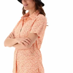 Camicia fantasia check maniche corte da donna
