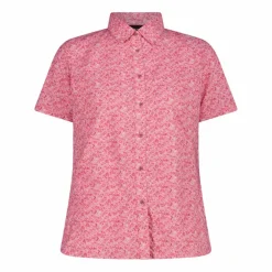 Camicia fantasia check maniche corte da donna