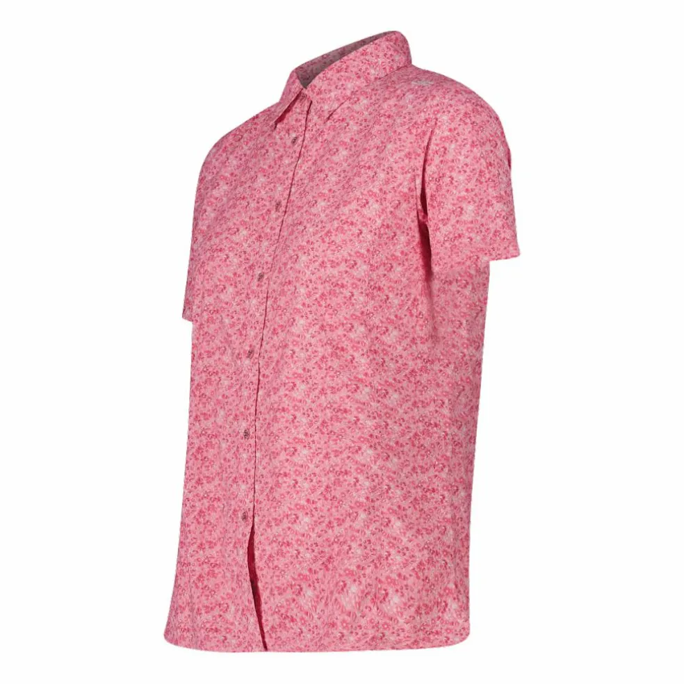 Camicia fantasia check maniche corte da donna
