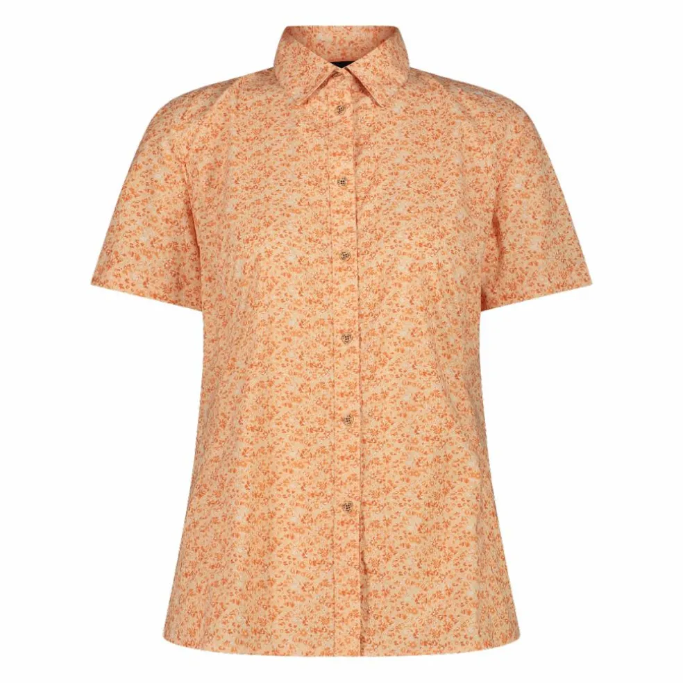 Camicia fantasia check maniche corte da donna