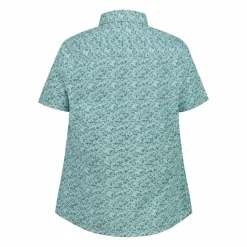 Camicia fantasia check maniche corte da donna