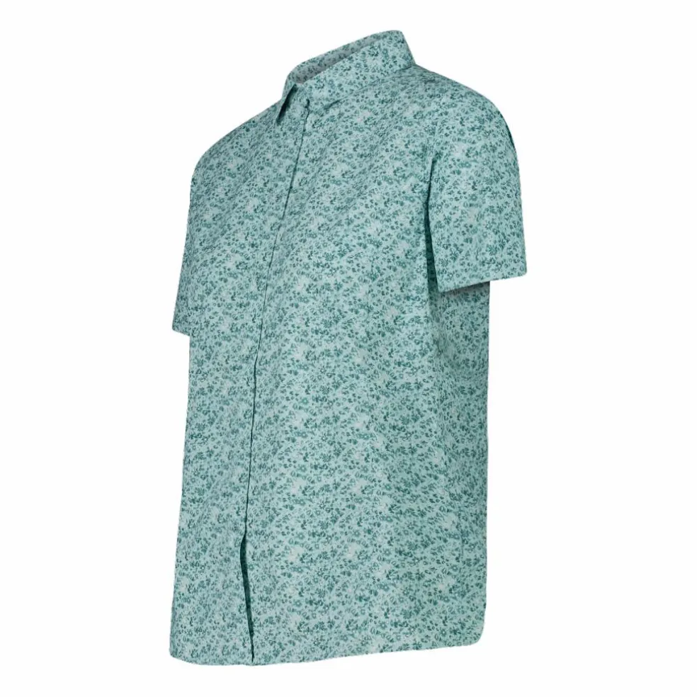 Camicia fantasia check maniche corte da donna